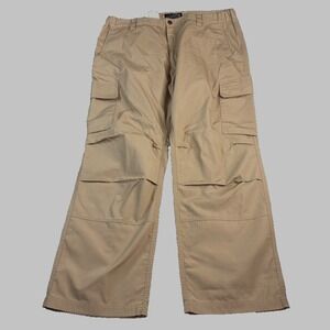 LAPG‎ Pants Men's 40x29.5 Khaki Tan Urban Ops Tactical Rip Stop Cargo Utility